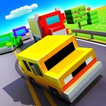 Cover Image of Blocky Highway: Traffic Racing v1.2.6 MOD APK (Unlimited Money)