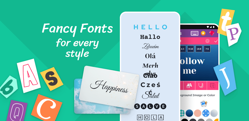 Cover Image of Fonts: Stylish Text Cool Fonts v1.8.2.1 MOD APK (Premium Unlocked)