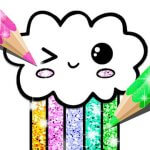 Cover Image of Kawaii Coloring Book Glitter v1.4.1.3 MOD APK (No ADS)