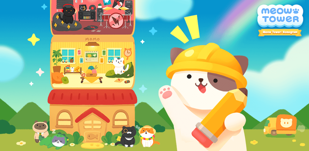 Cover Image of Meow Tower v2.9.1 MOD APK (Unlimited Money)