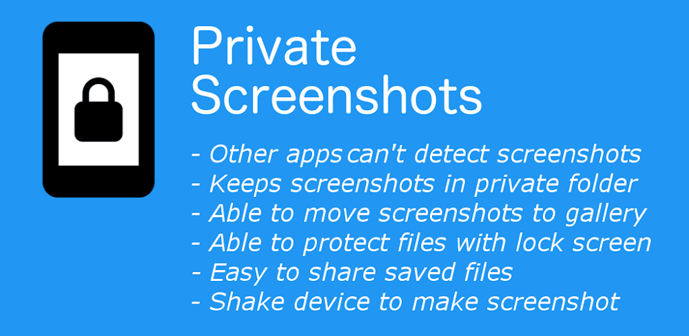 Cover Image of Private Screenshots v1.18.11 MOD APK (Premium Unlocked)