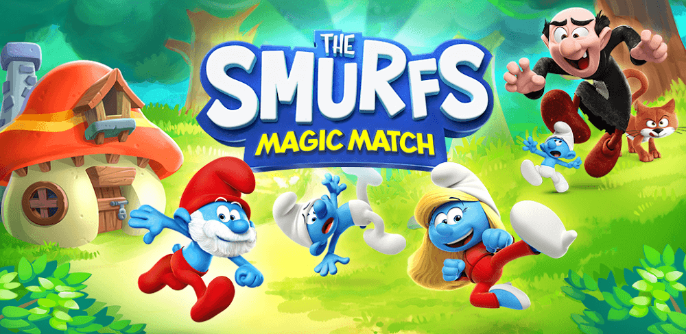 Cover Image of Smurfs Magic Match v4.4 MOD APK (Unlimited Lives/Coins/Stars)