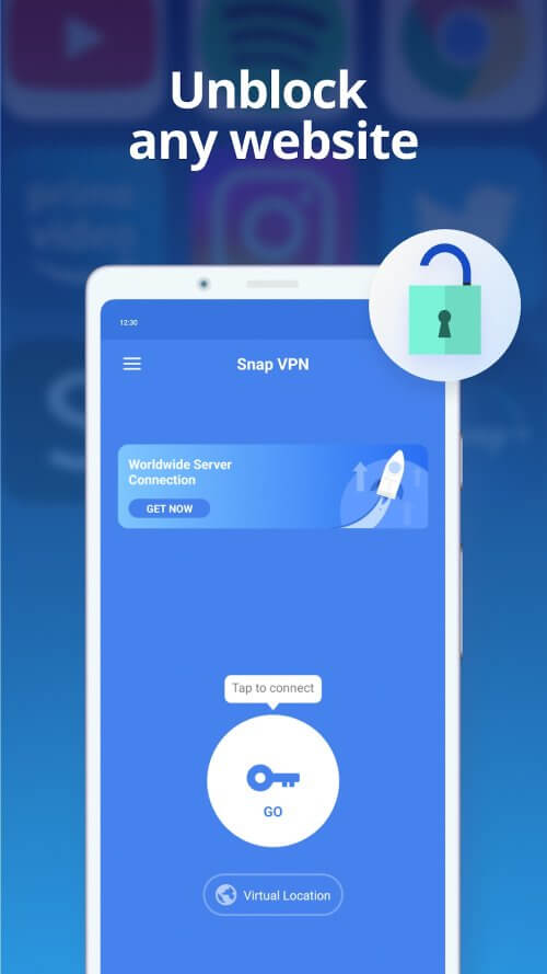 Snap VPN v4.7.4.1 MOD APK (Premium Unlocked)