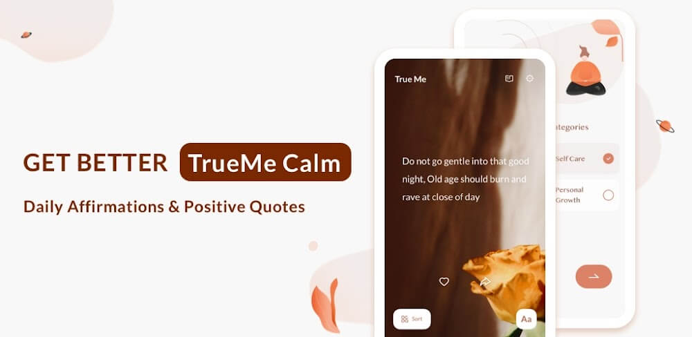 Cover Image of TrueMe: AI Daily Affirmations v2.3.64 MOD APK (Premium Unlocked)