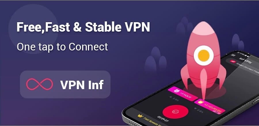 Cover Image of VPN Inf v7.7.205 MOD APK (VIP Unlocked)